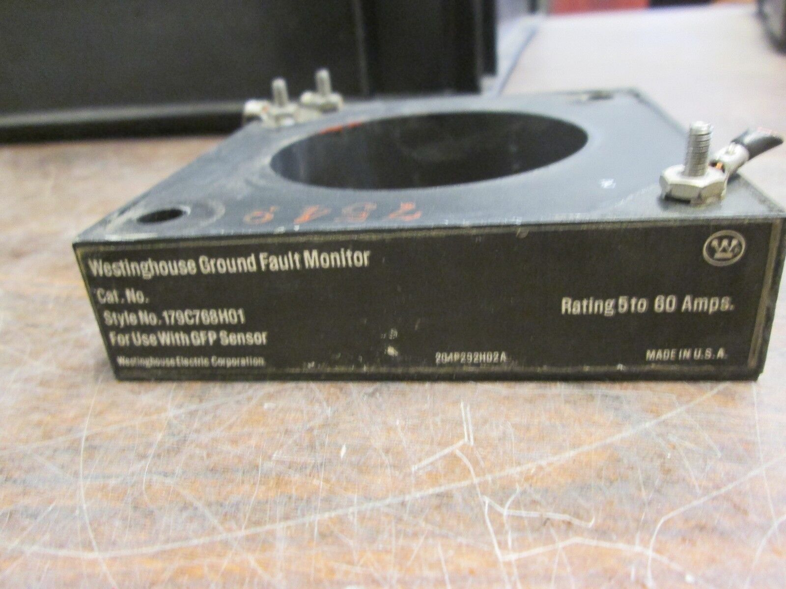 Westinghouse Ground Fault Monitor 179C768H01 5-60A Used