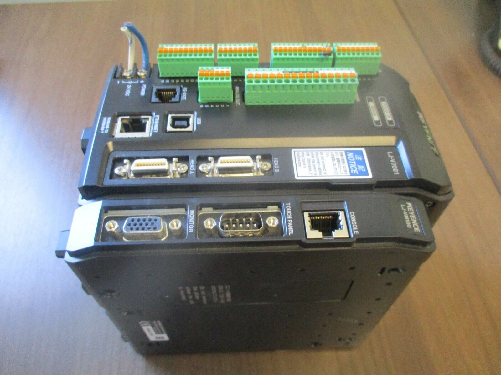Keyence High-Speed 2D Laser Profiler Controller LJ-V7001 w/ LJ-VM100 Module Used