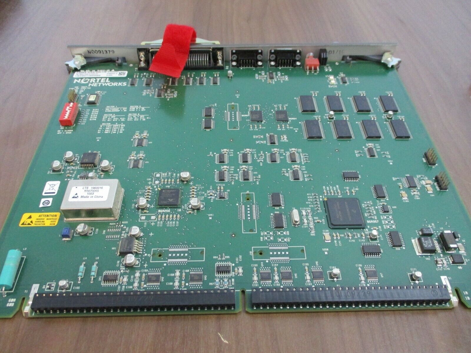 Nortel, Meridian Clock Controller Card, Part #:NTRB53AAE5, used
