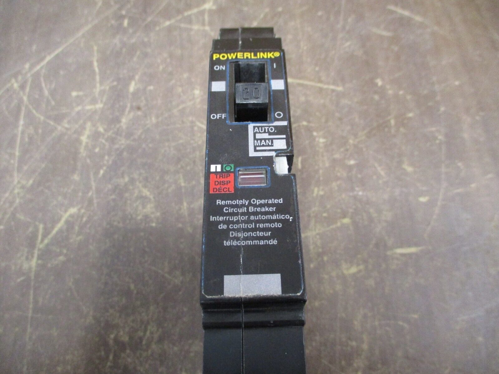 Square D Powerlink Circuit Breaker 20A 277V 1P *No Screw* Used