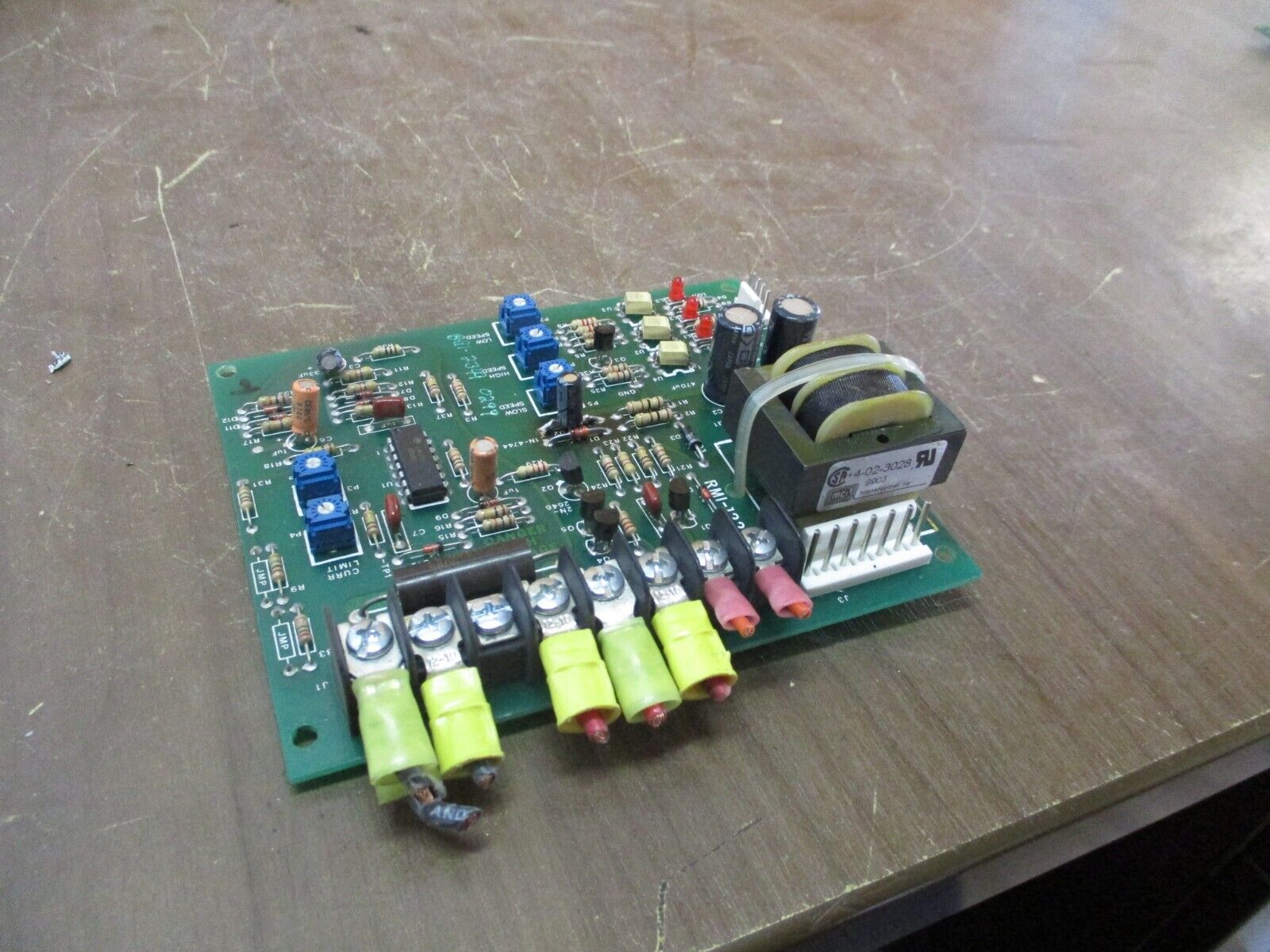 Nj Rmi White Data Systems Motor Control Board RMI-122B Used