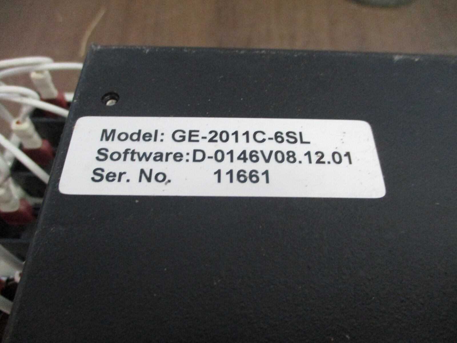GE GE-2011 Voltage Regulator Control GE-2011C-6SL S/W: D-0146V08.12.01 Used