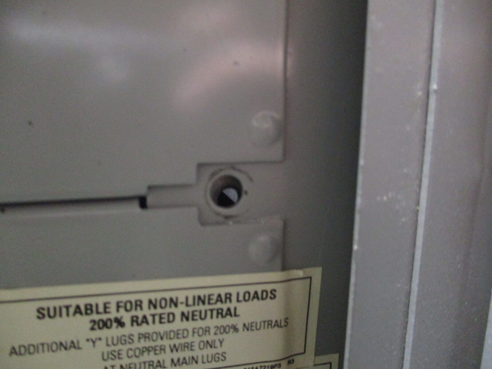 GE Main Lug Breaker Panel AQF3422MTX 225A Max 208/120V 3Ph 4W 42-Slot Used