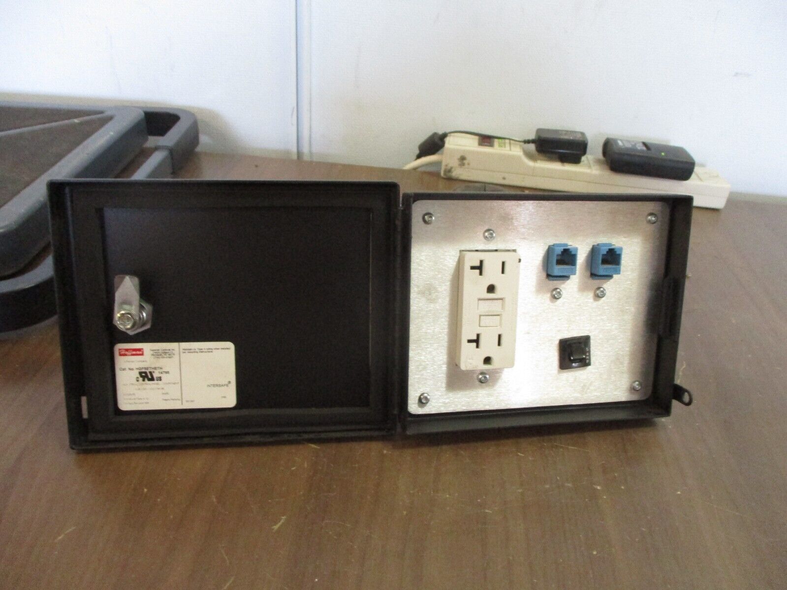 Hoffman Data Interface Panel HGF5ETHETH Type 4, 12 Enclosure Used