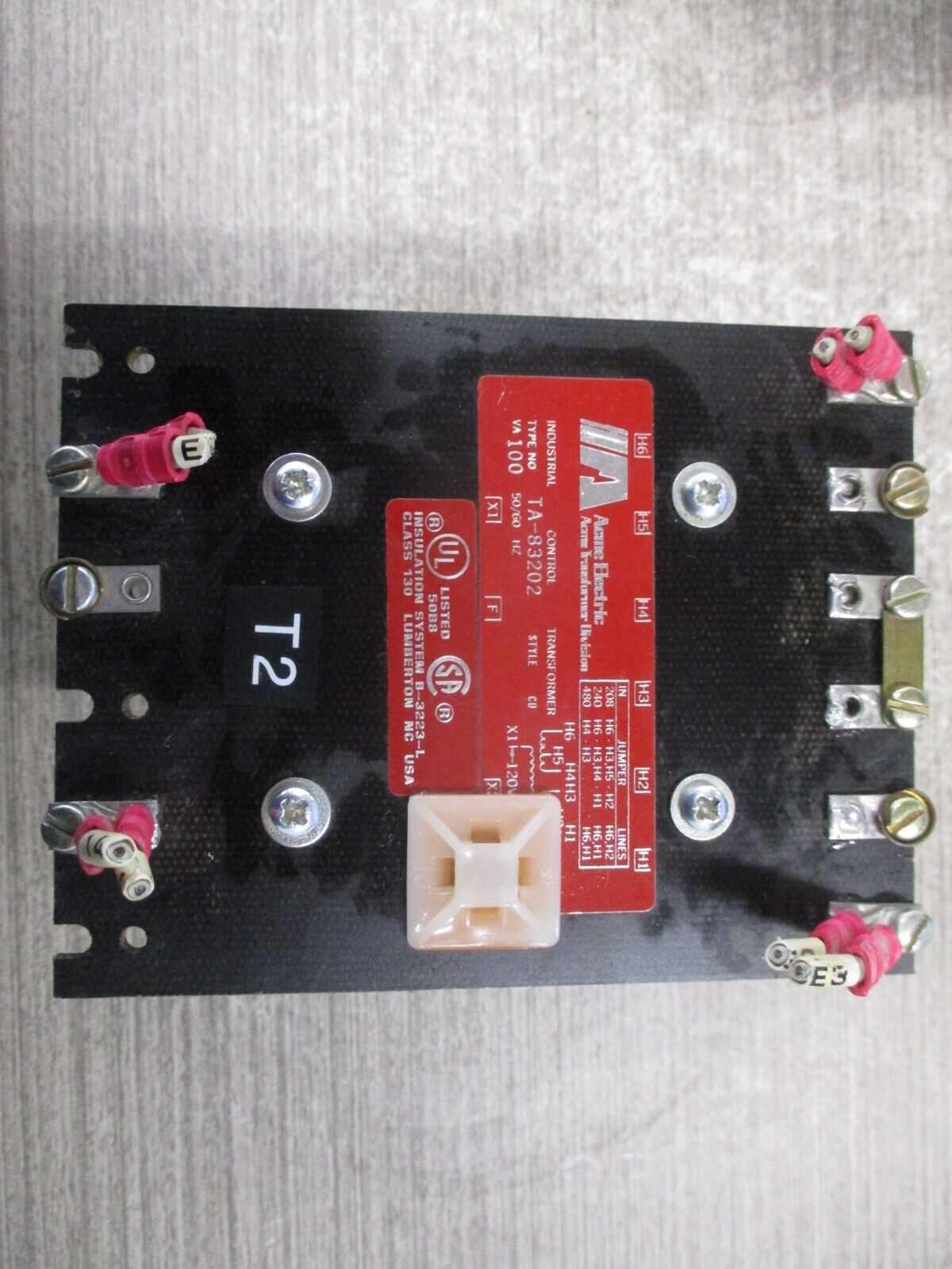 Acme Electric Control Transformer TA-83202 100VA Pri: 208/240/480V Sec: 120/240V