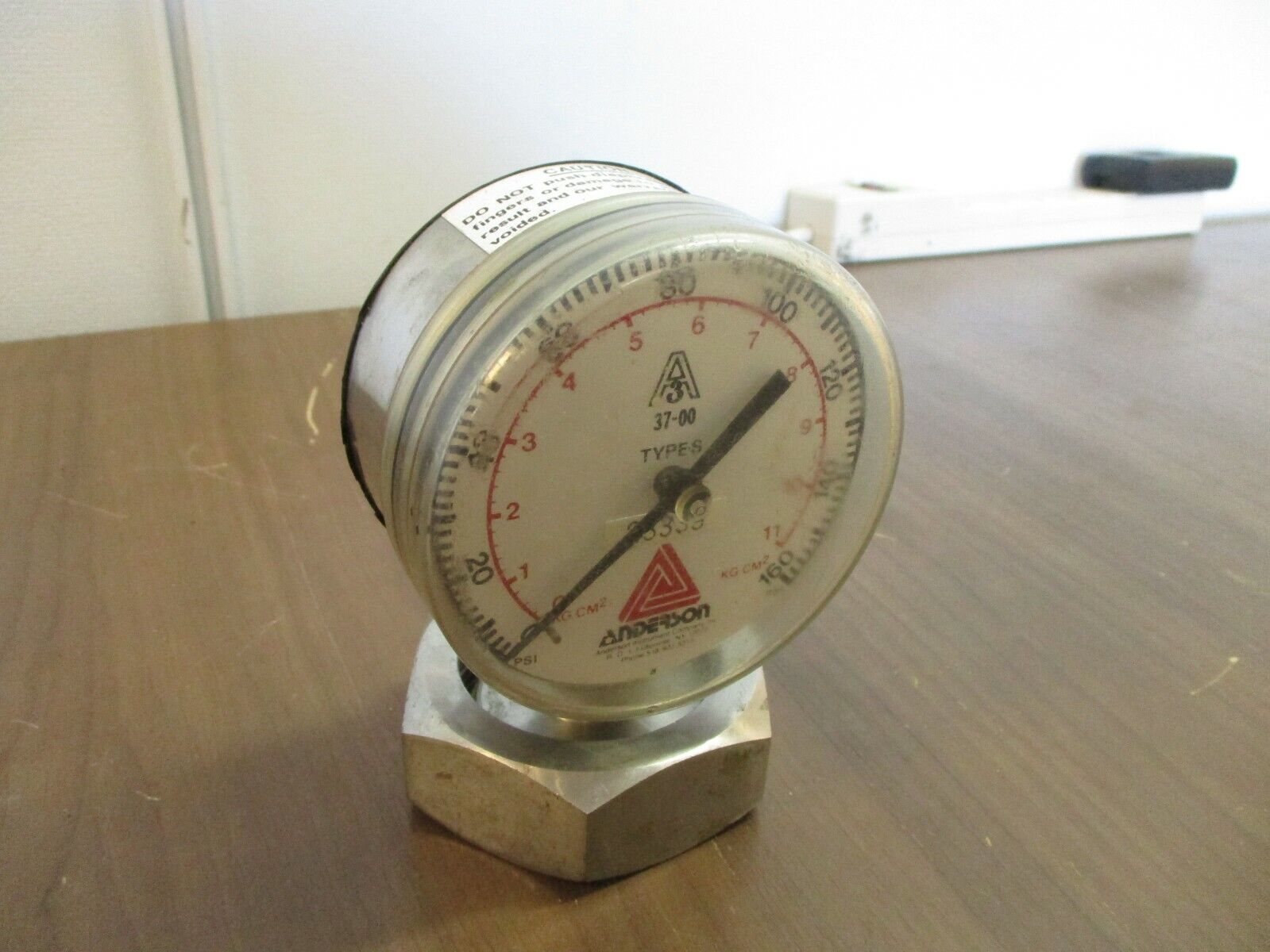 Anderson Type S Pressure Gauge 37-00 Range: 0-160PSI Used