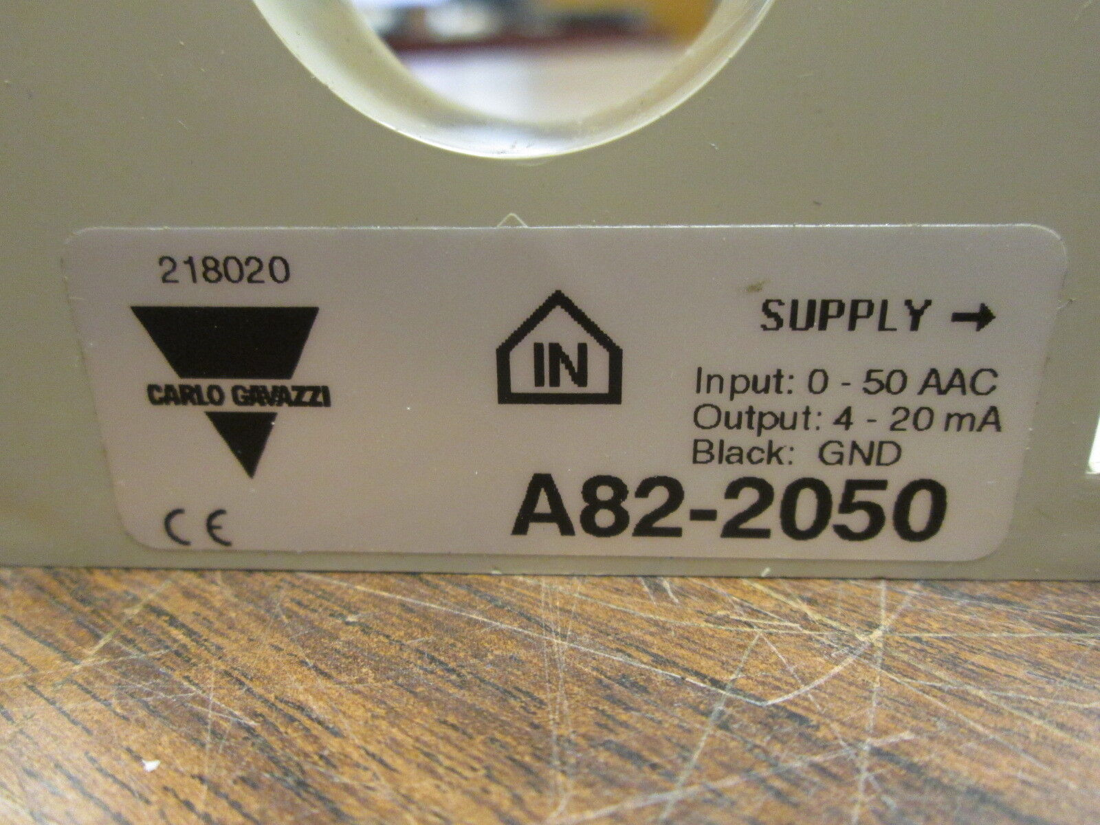 Carlo Gavazzi Current Sensor A82-20-50 4-20mA Used