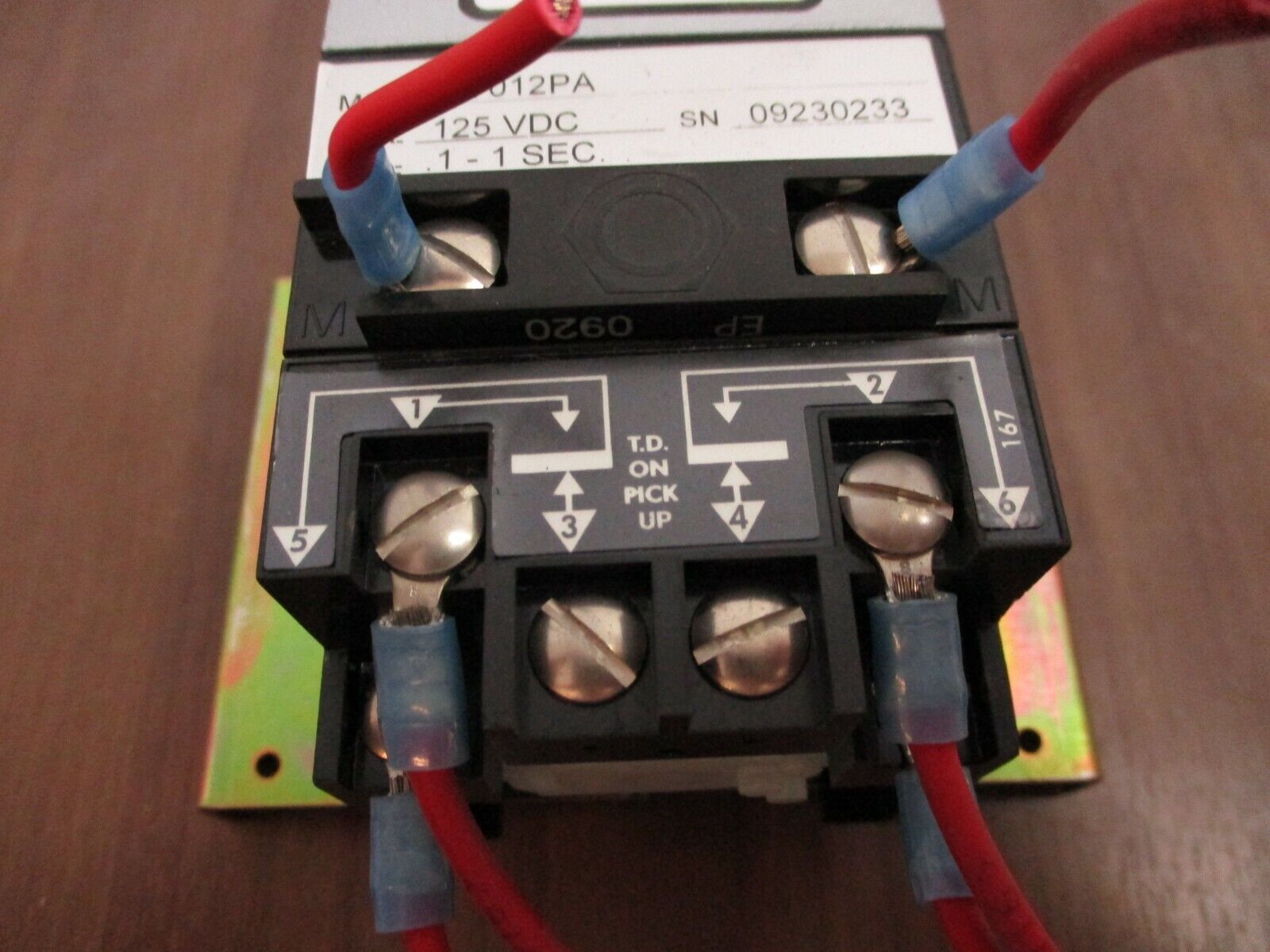 Agastat Timer 7012PA 125VDC Coil Range: 0.1 - 1 sec Used