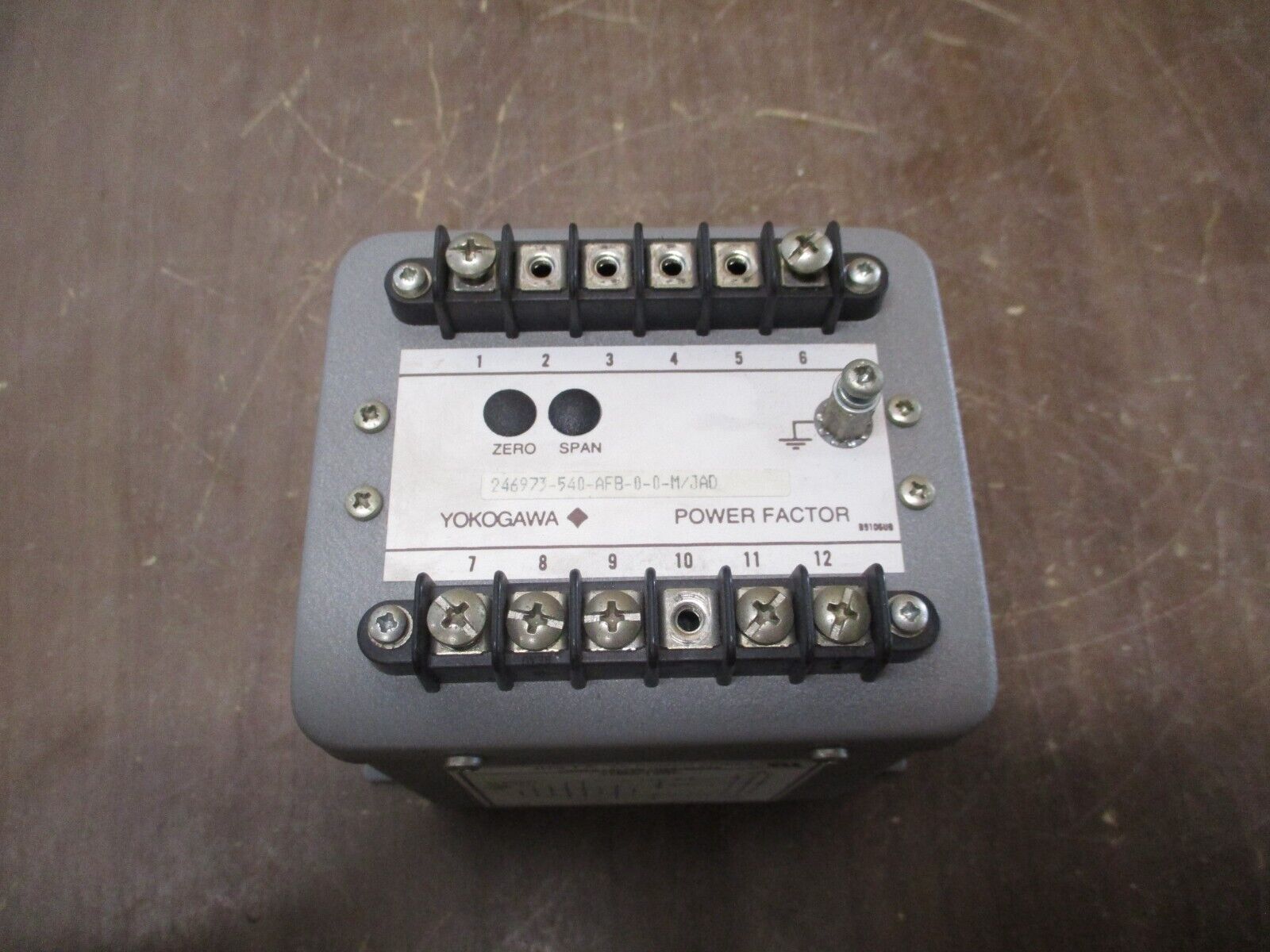 Yokogawa Power Factor Transducer 246973-540-AFB-0-0-M/JAD Output: 0-1mA DC Used