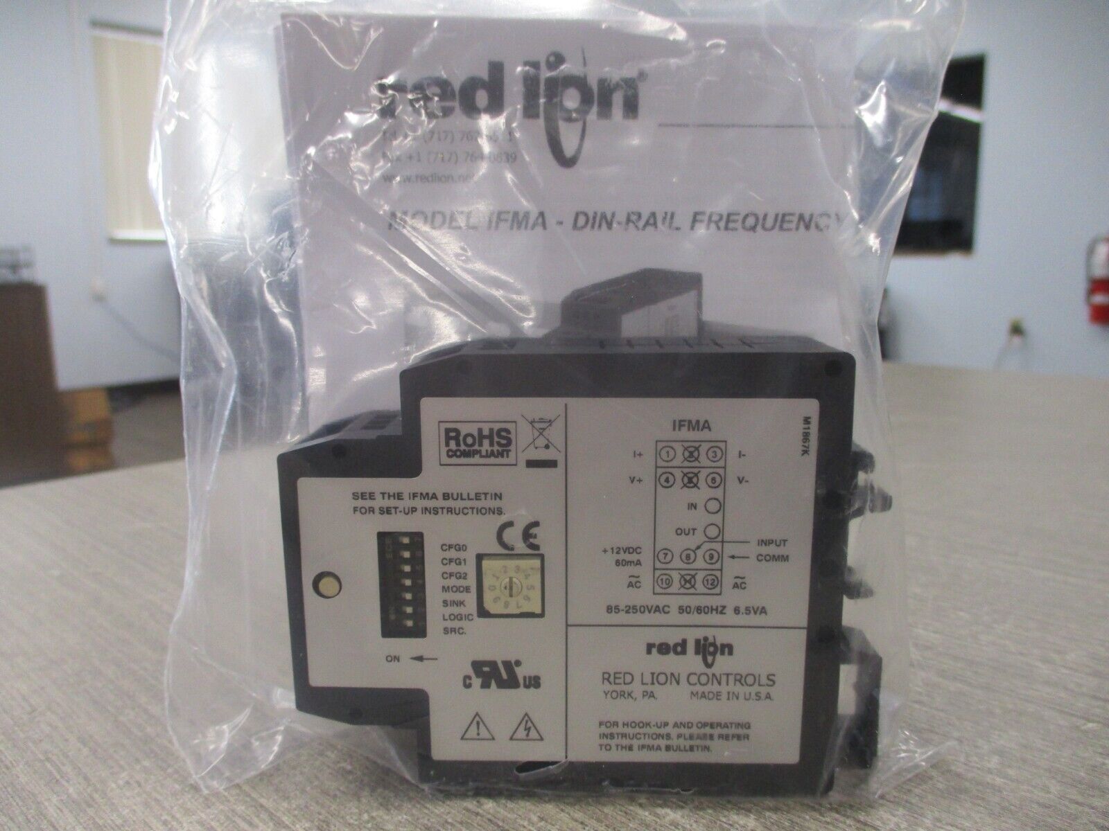 Red Lion Controls Frequency To Analog Converter IFMA0065 New Surplus