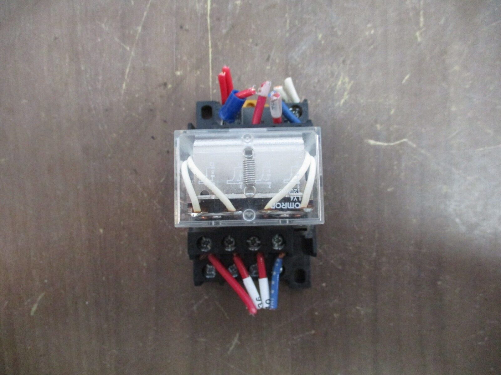 Omron Relay w/ Base LY4 120V Coil Used