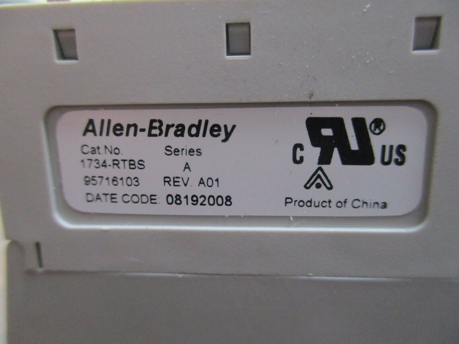Allen-Bradley Mounting Base w/ Terminal Block 1734-MB/1734-RTBS *Lot of 2* Used