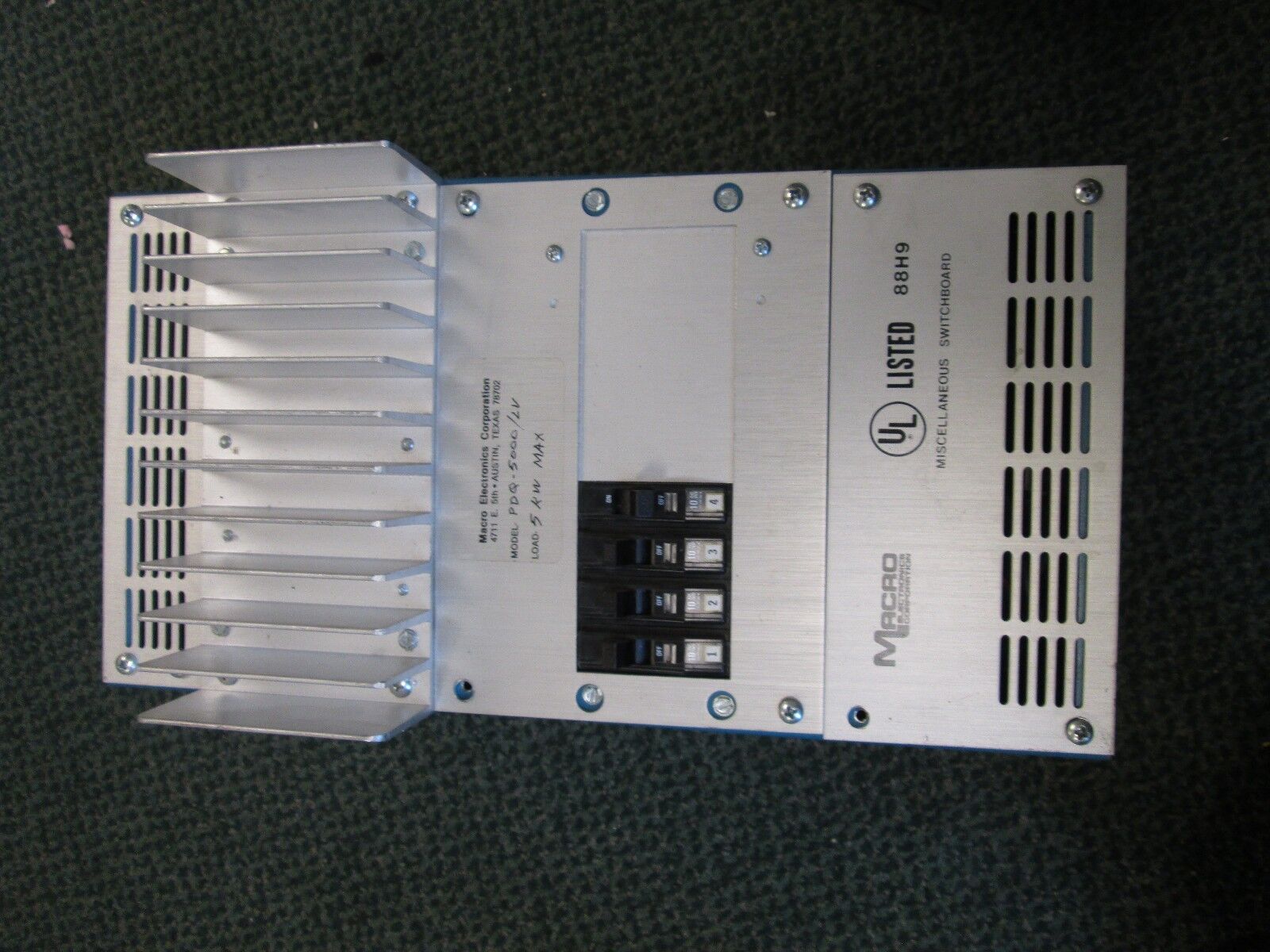 Macro Electronics Miscellaneous Switchboard PDQ-5000/LV 88H9 5KW Used