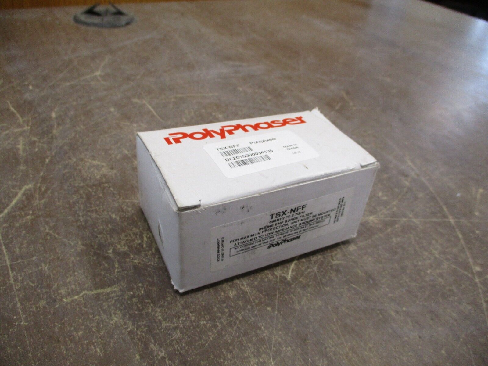 Polyphaser In-Line EMP Surge Filter TSX-NFF 698MHz-2.7GHz New Surplus