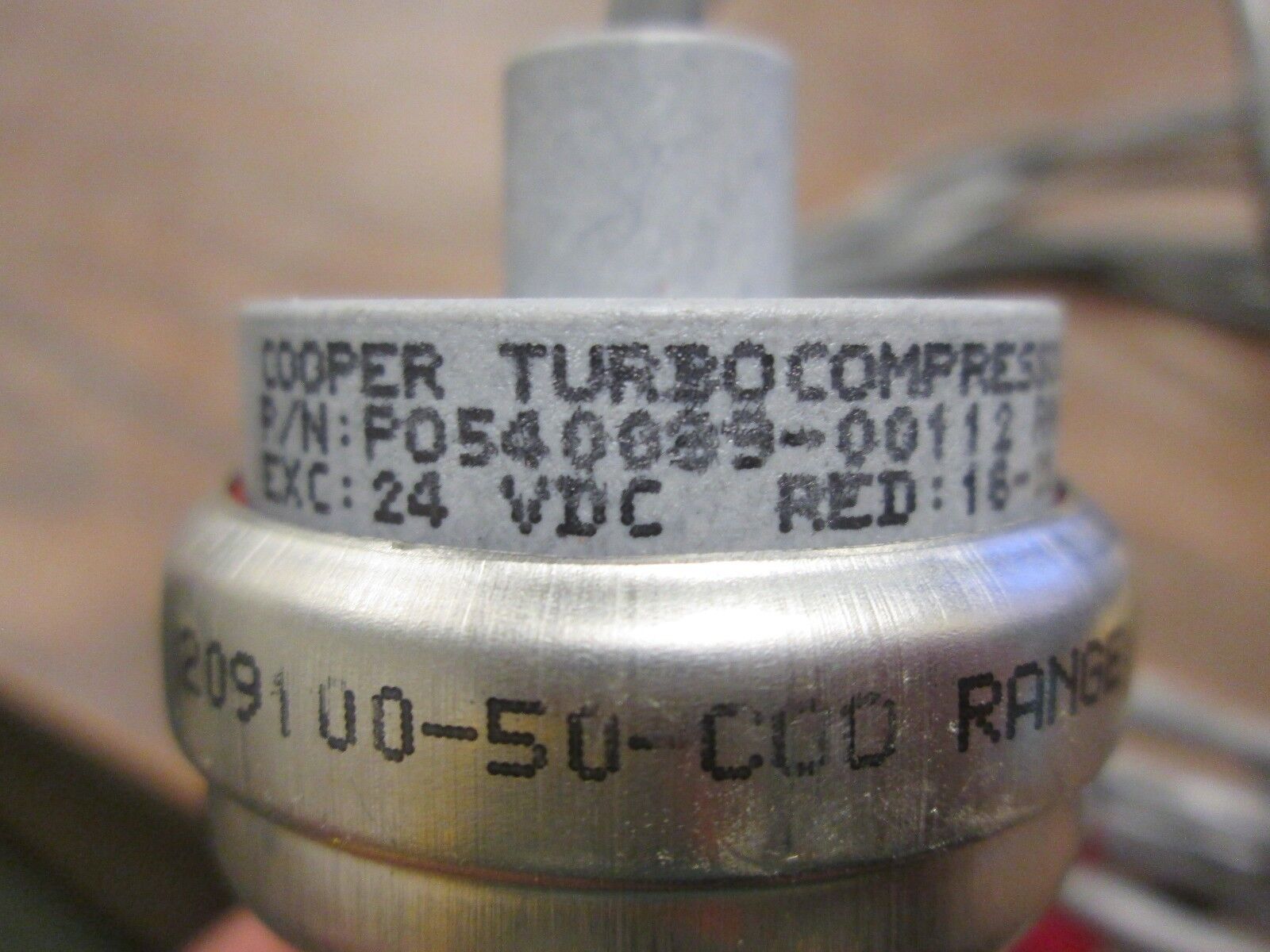 Cooper Turbocompressor PO540089-00112 Range: 0-160 PSIG Used