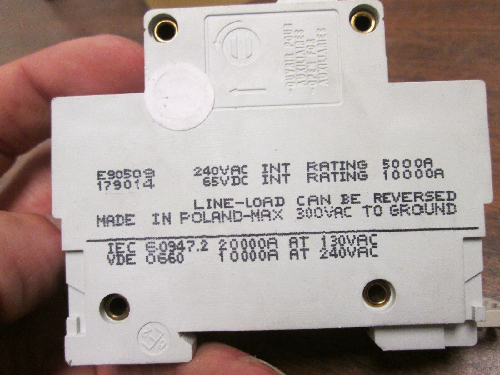 Merlin Gerin Circuit Breaker 27164 NC100H 80A 240VAC Type B 1P Used