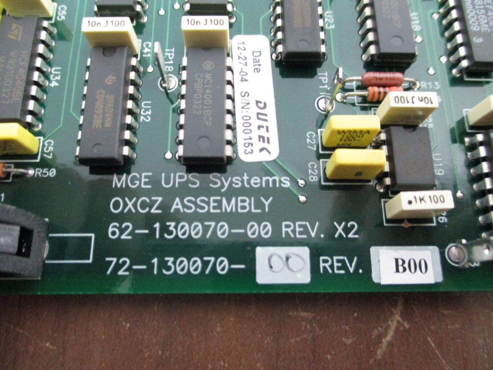 MGE OXCZ Assembly 72-130070-00 Rev. B00 Used