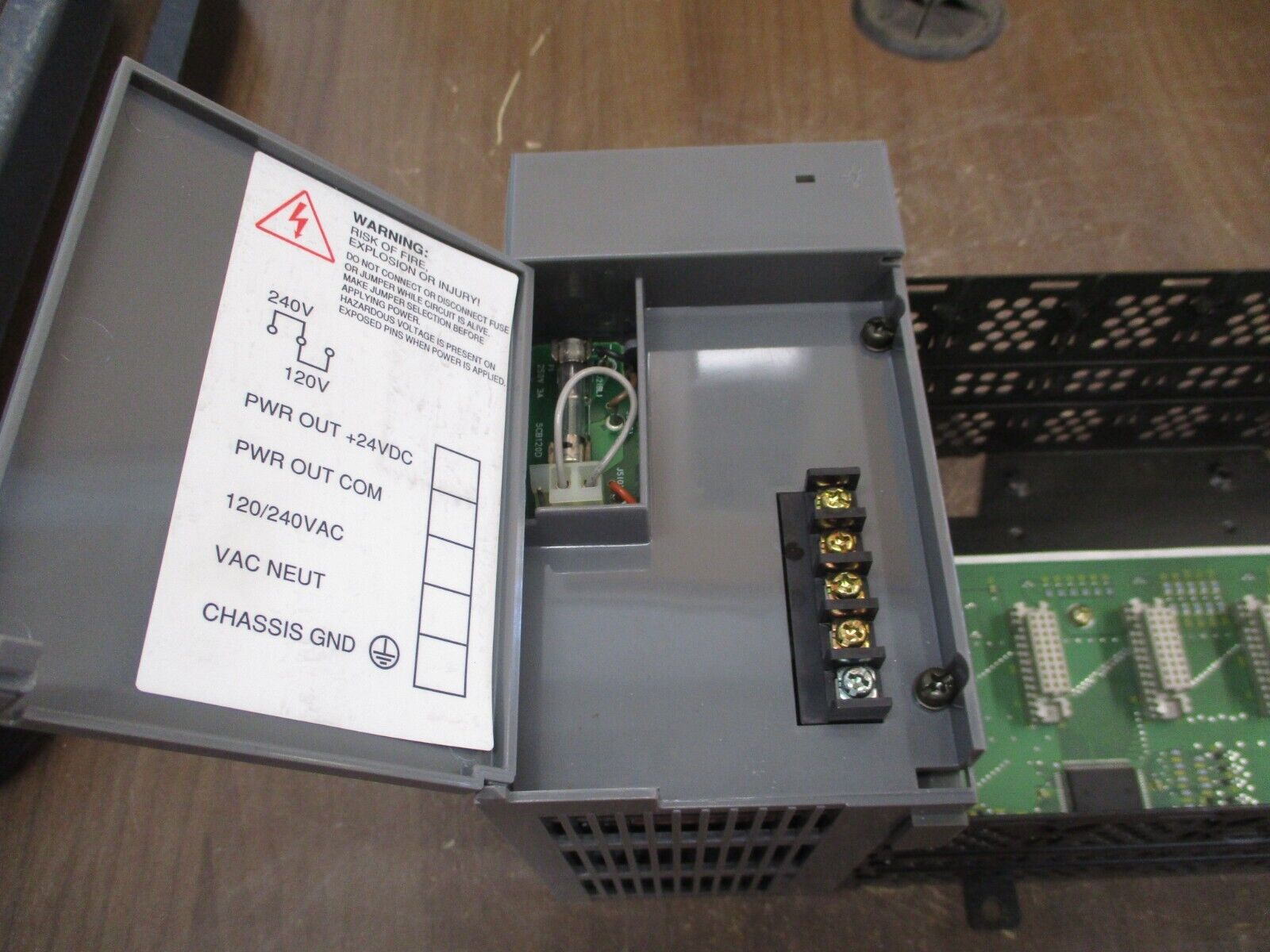 Allen-Bradley SLC 500 PLC Rack w/ Power Supply 1746-A10/1746-P2 10-Slot Used