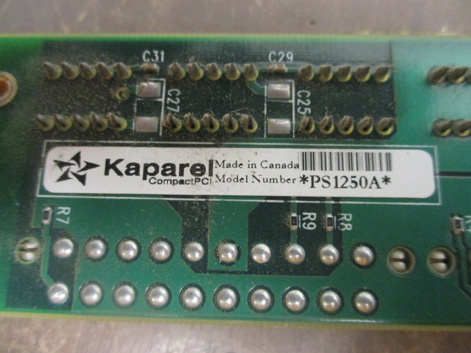 Kaparel Compact PCI Card PS1250A Used