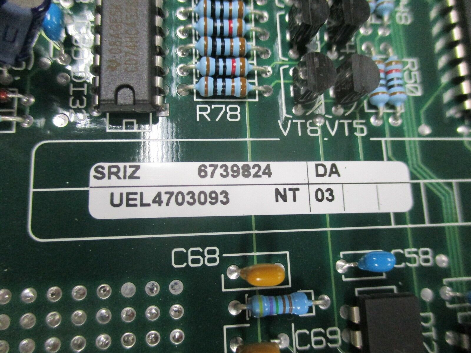 Merlin Gerin SRIZ PCB 6739823XD-4C1 Used