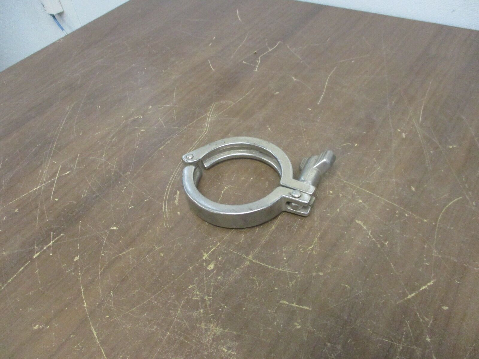 Misc. Brand Stainless Steel Sanitary Clamp Size: 2.5" Used