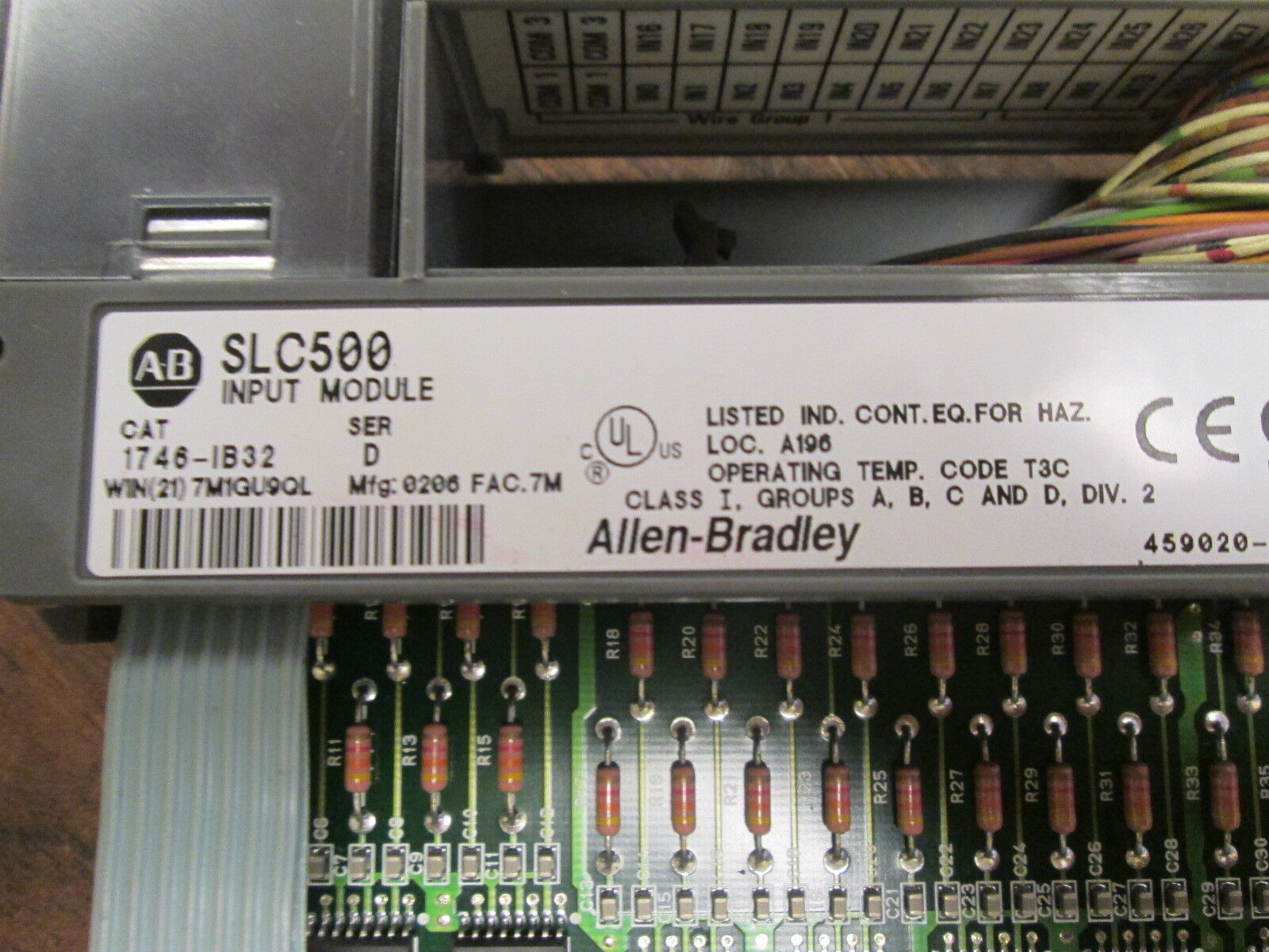 Allen-Bradley SLC 500 Input Module 1746-IB32 Ser D Used