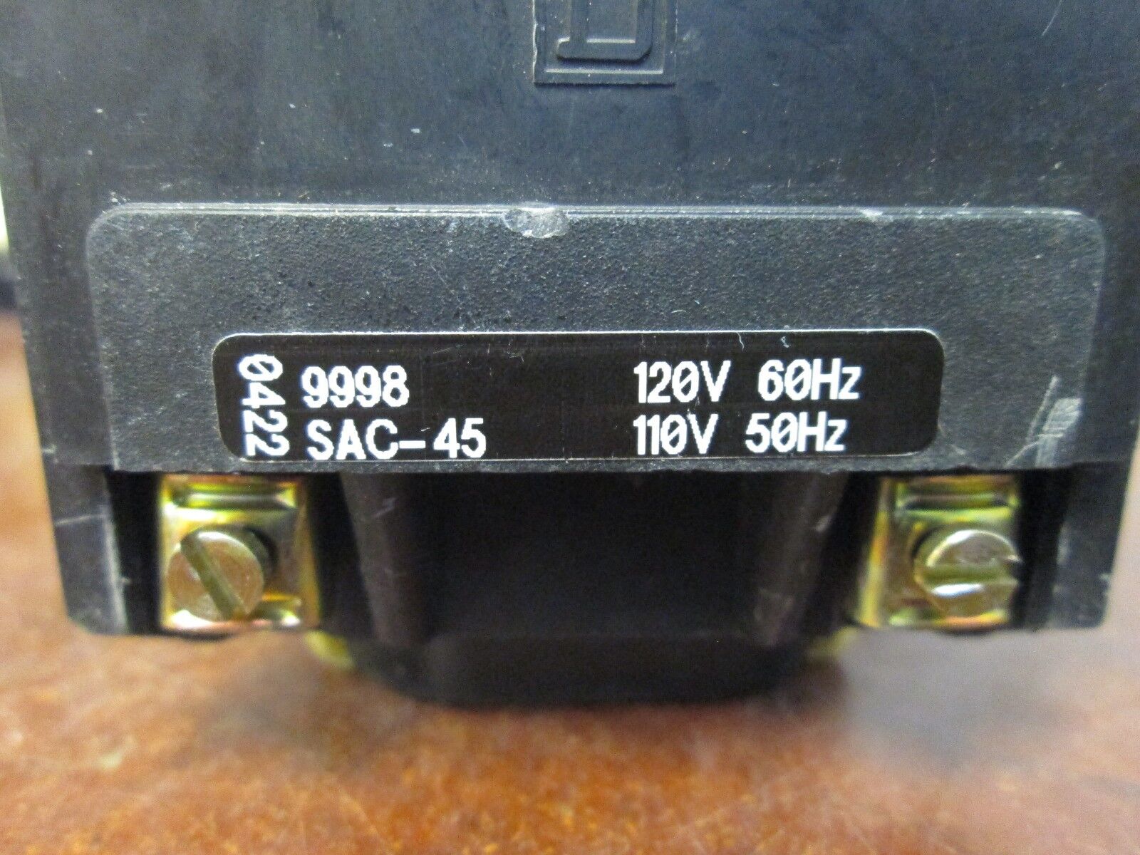 Square D Magnetic Coil 9998 SAC-45 120V@60Hz 110V@50Hz *Lot of 2* Used