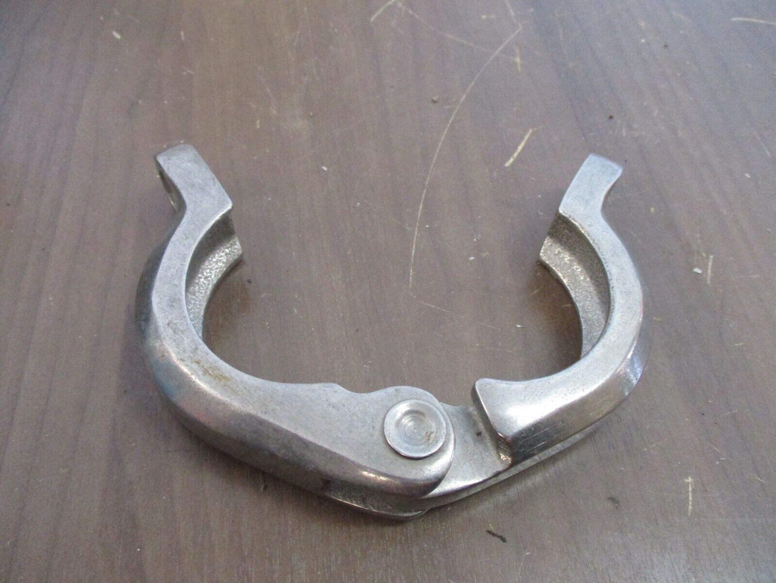 Misc. Brand Hinged Split-Ring Clamp Size: 2" Stainless Steel *No Bolt* Used