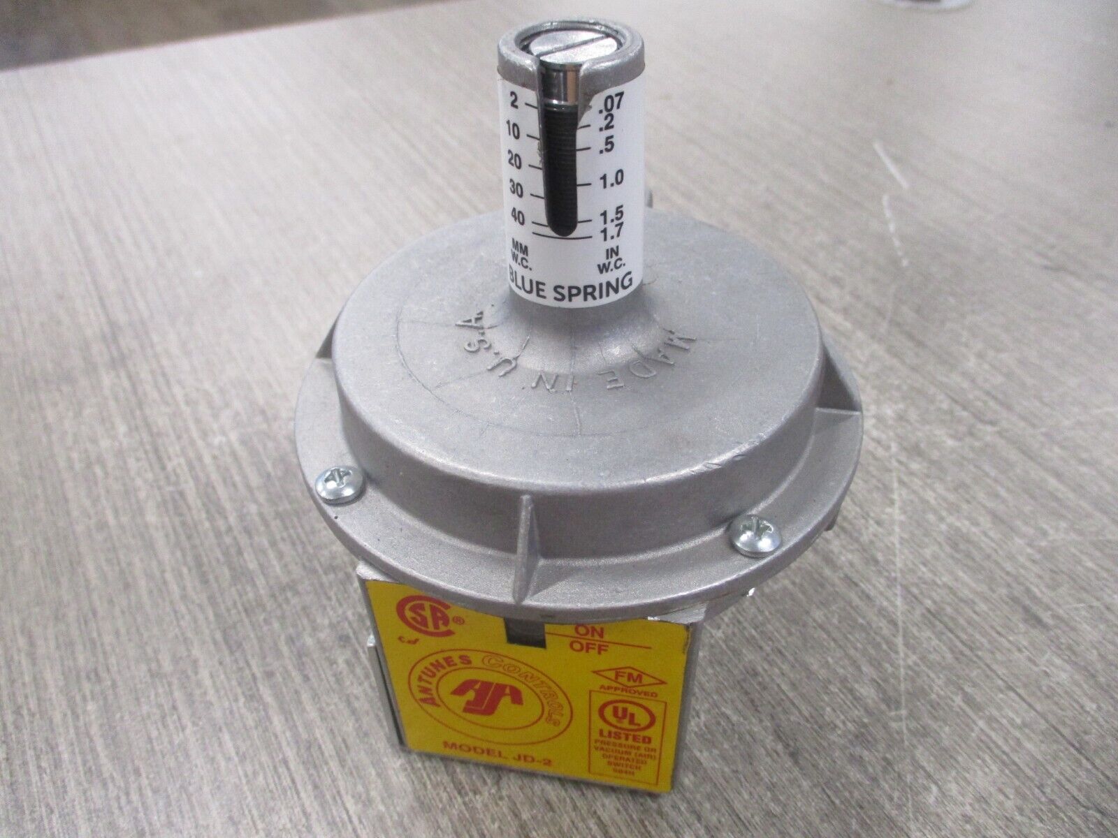 Antunes Control JD-2 Blue Pressure Switch 801111301 *No Box* New Surplus