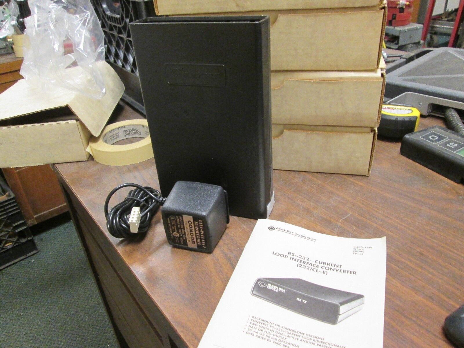 Black Box RS-232 Current Loop Interface Converter CL050 9600 bps New Surplus