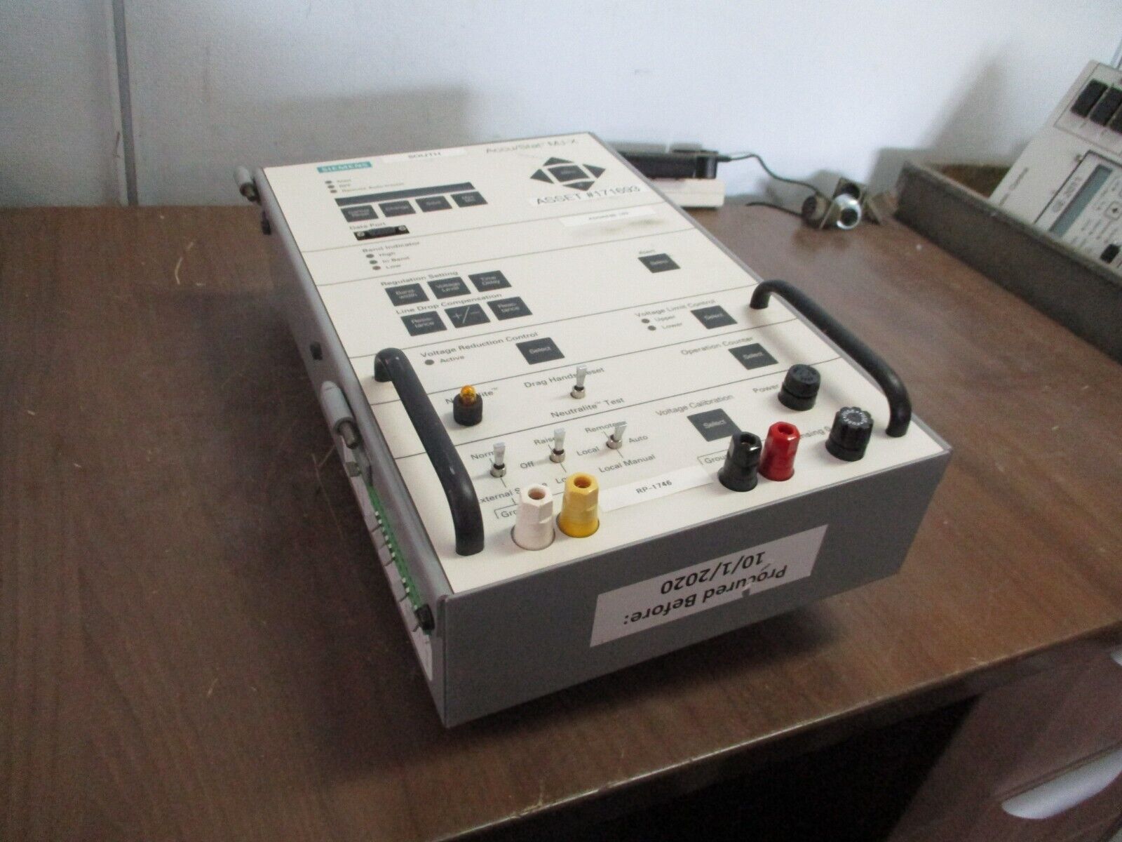 Siemens Accu/Stat MJ-X Voltage Regulator Control Panel S-62002 Used