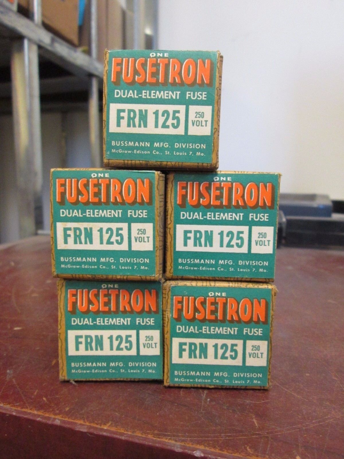 Bussmann Fusetron Fuse FRN 125 250V 125A *Lot of 5* New Surplus