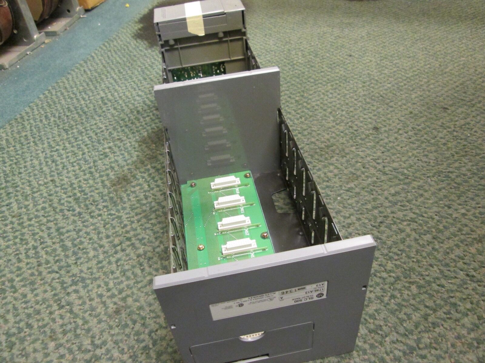 Allen-Bradley SLC500 PLC Rack w/ Power Supply 1746-A13 / 1746-P1 13-Slot Used