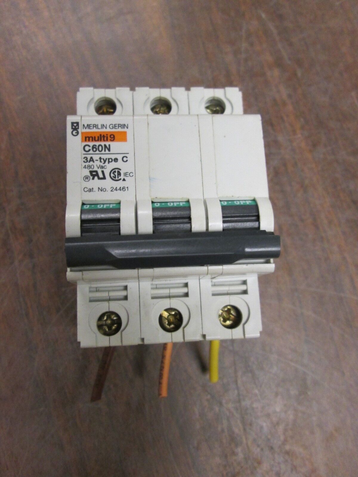 Merlin Gerin Circuit Breaker C60N 3A 3P Type C Used