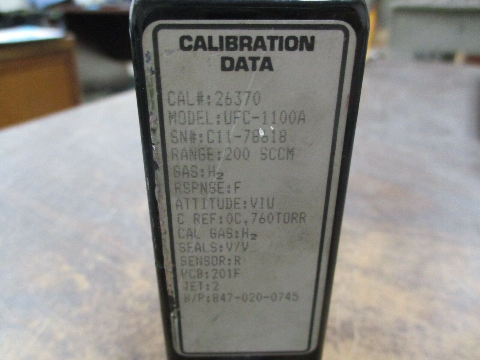 Unit Instruments Mass Flow Controller UFC-1100A Output: 0-5VDC Power: 15VDC Used