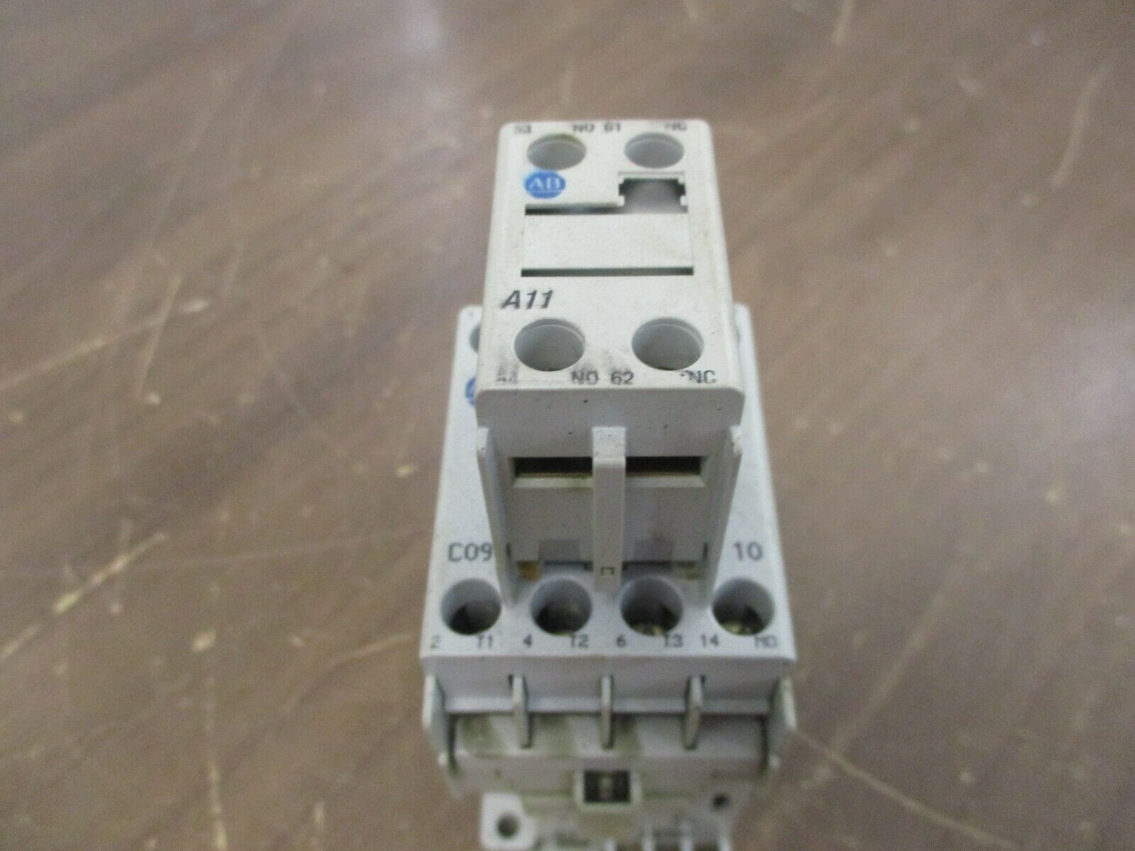 Allen-Bradley Contactor 100-C09*10 120V Coil 25A 600V w/ Aux Contact Block Used