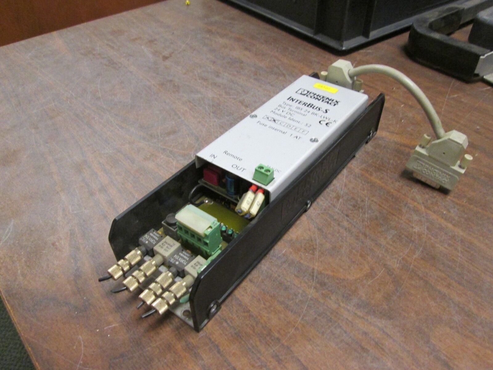 Phoenix Contact InterBus-S Bus Terminal IBS 24 BK-LWL-K 24VDC Used