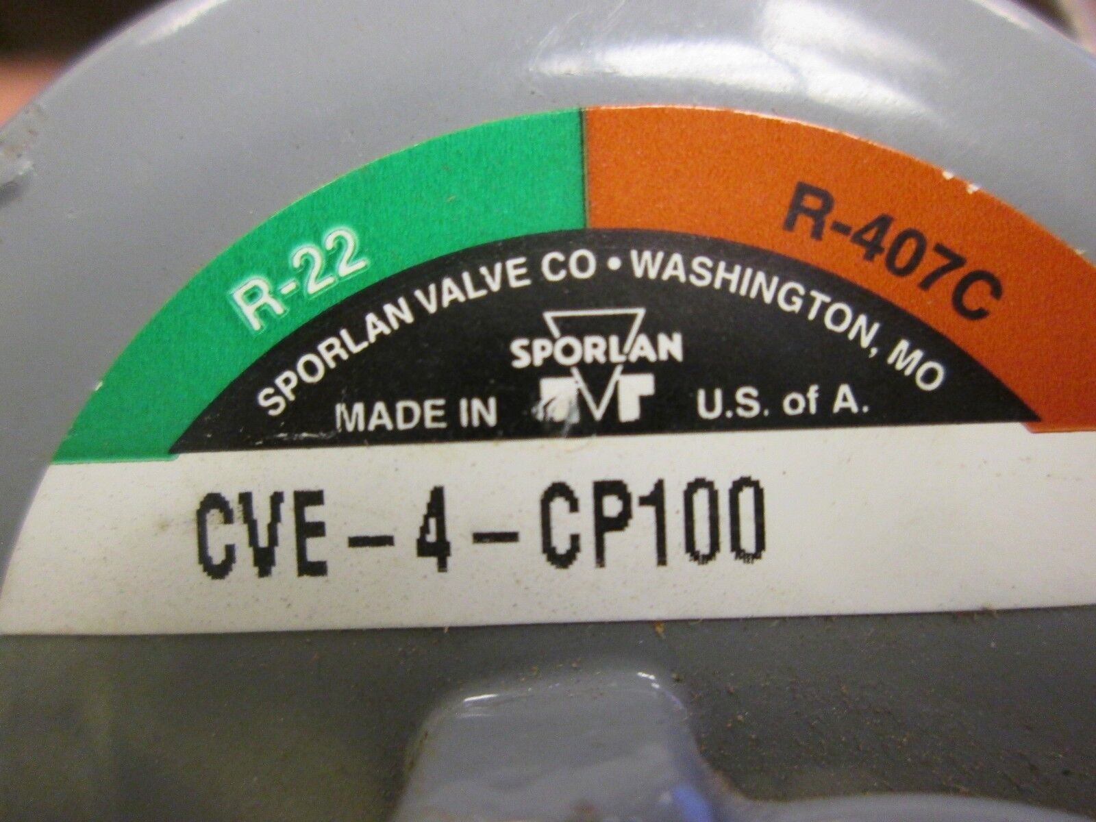 Sporlan Expansion Valve Thermoplastic External Equalizer CVE-4-CP100 Used