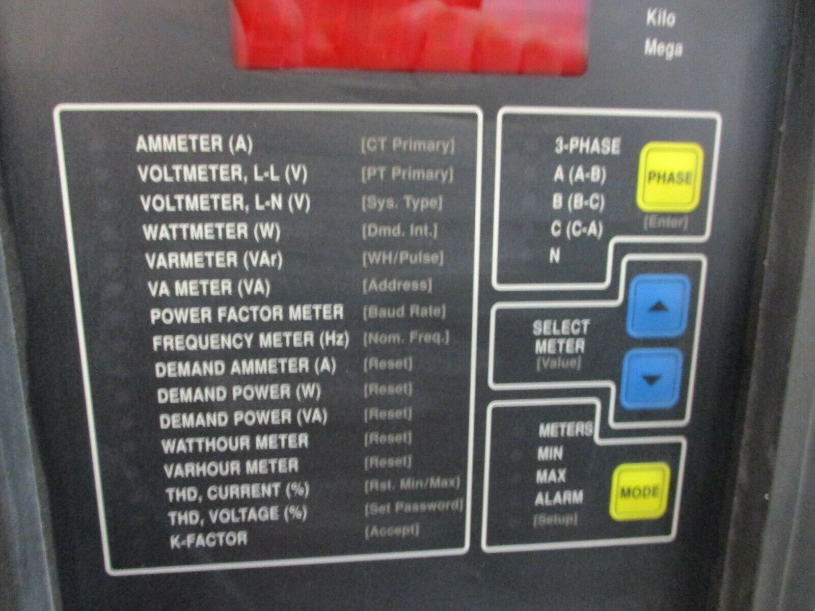 Square D PowerLogic Circuit Monitor w/Ride-Thru Module 3020 CM-2350 100-264VAC