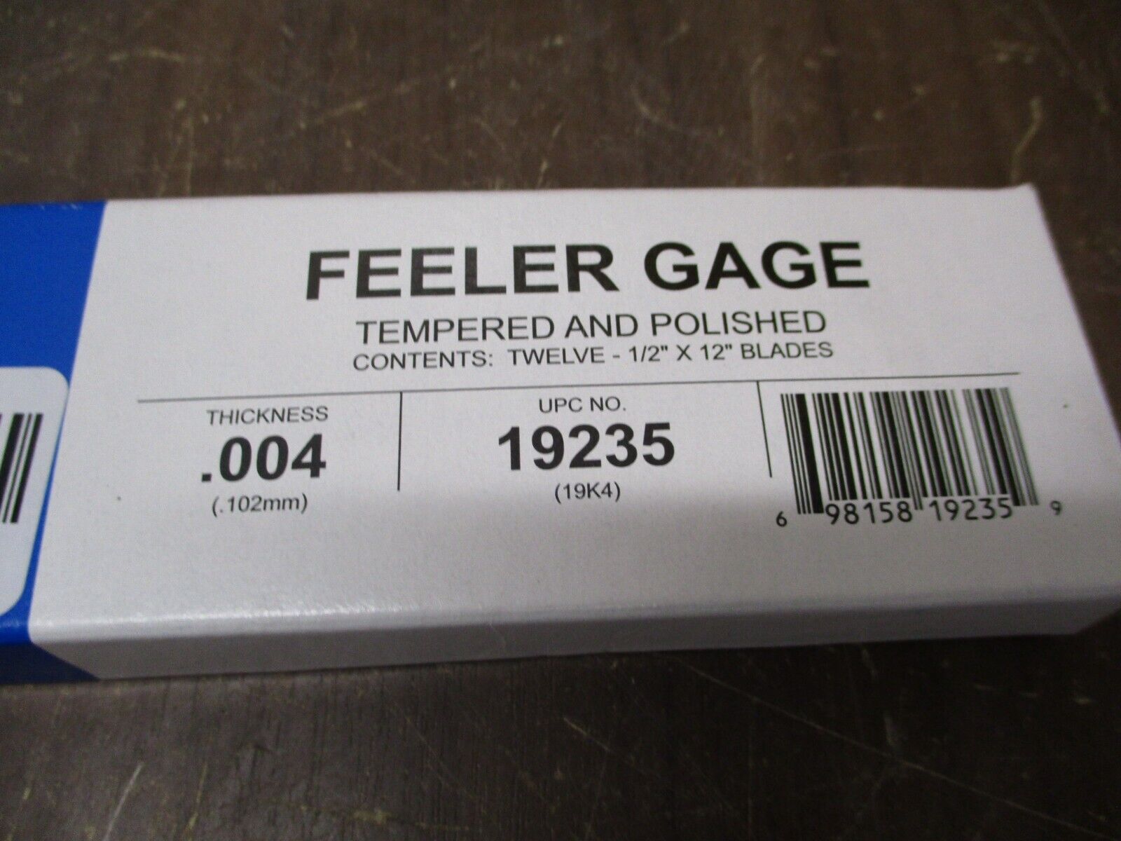 Precision Brand Feeler Gage 19235 Thickness: 0.004 *Box of 12* New Surplus