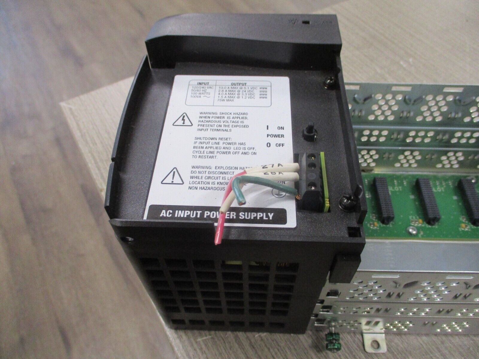 Allen-Bradley ControlLogix 13-Slot Chassis w/Power Supply 1756-A13/1756-PA75 Use