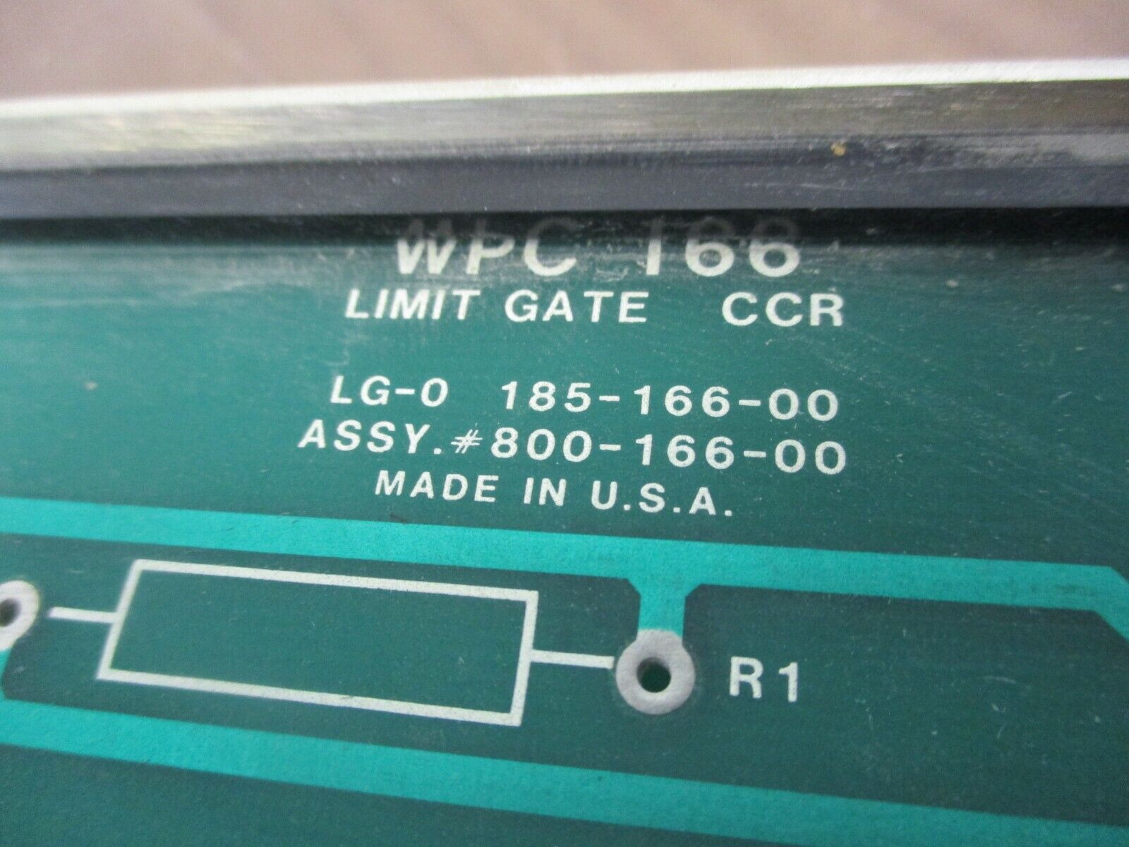 WPC 166 Limit Gate CCR 800-166-00 Used