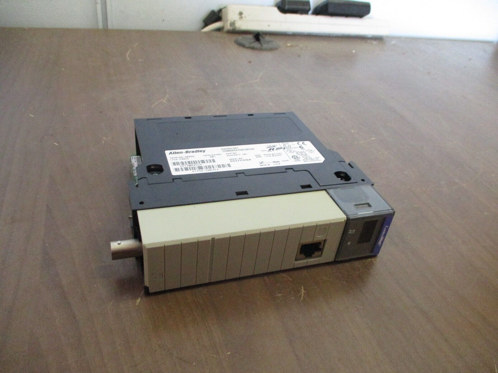 Allen-Bradley ControlNet Comm. Bridge Module 1756-CNB Ser. E Rev. B01 Used