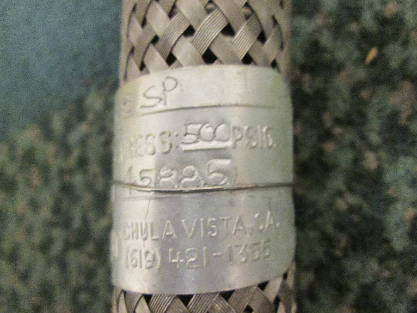 Hyspan Metal Hose Pump Connector 4505 SP Size: 1/2" 26.5" long 500 PSIG max Used