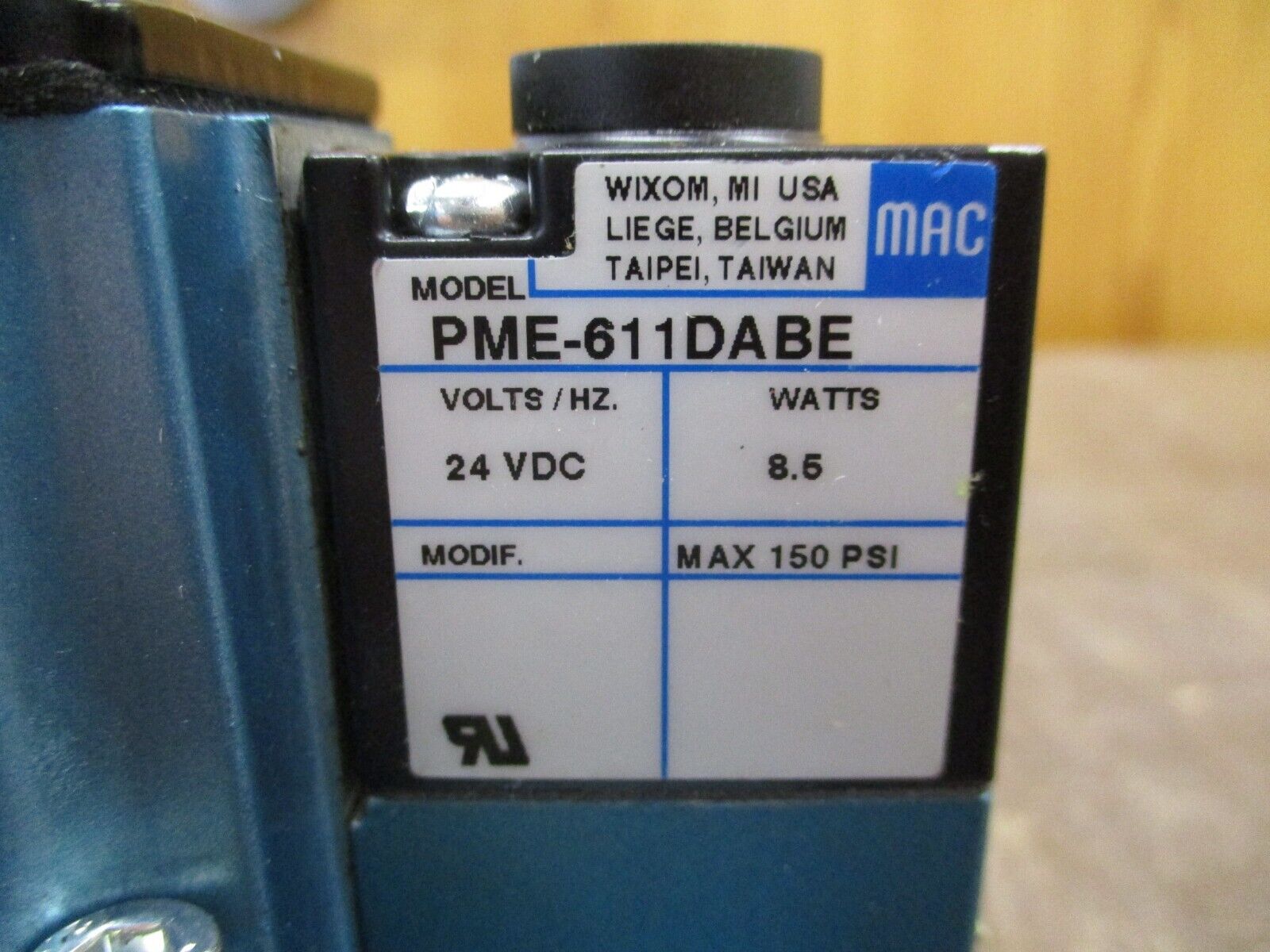 Solenoid Valve 6311D-211-PM-611DA VAC - 120PSI Used