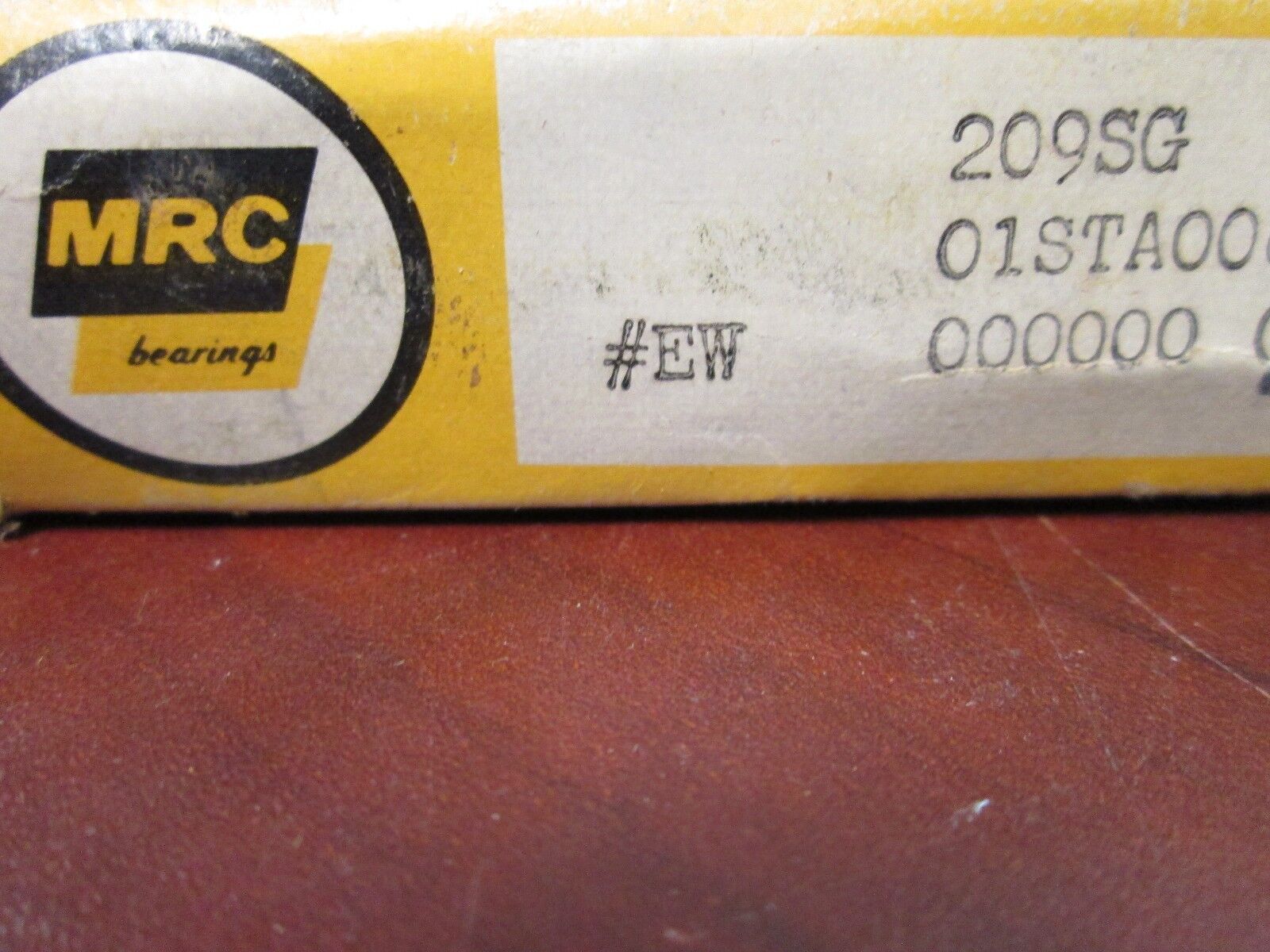MRC Ball Bearing 209SG Inner Diameter 45MM Outside Diameter 85MM New Surplus
