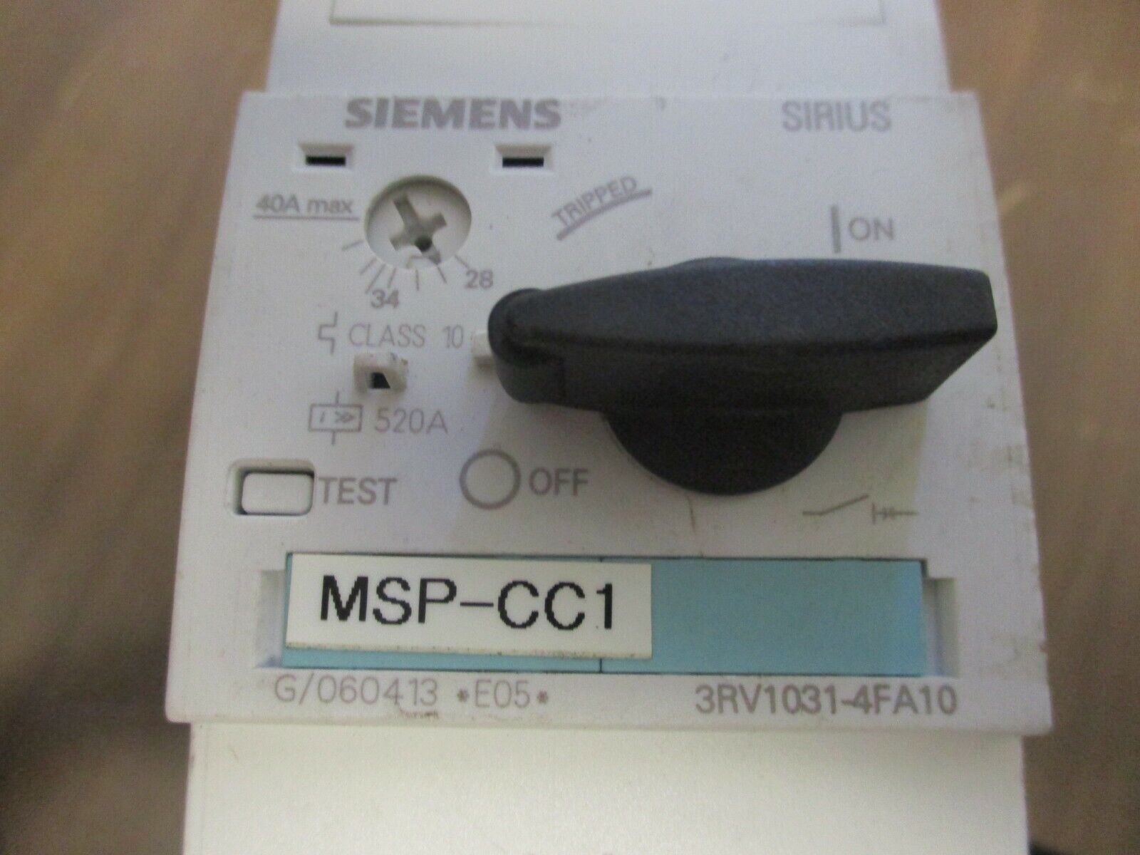 Siemens Sirius Starter 3RT1035-1A..0/3RV1031-4FA10 24V Coil Trip: 28-40A Used