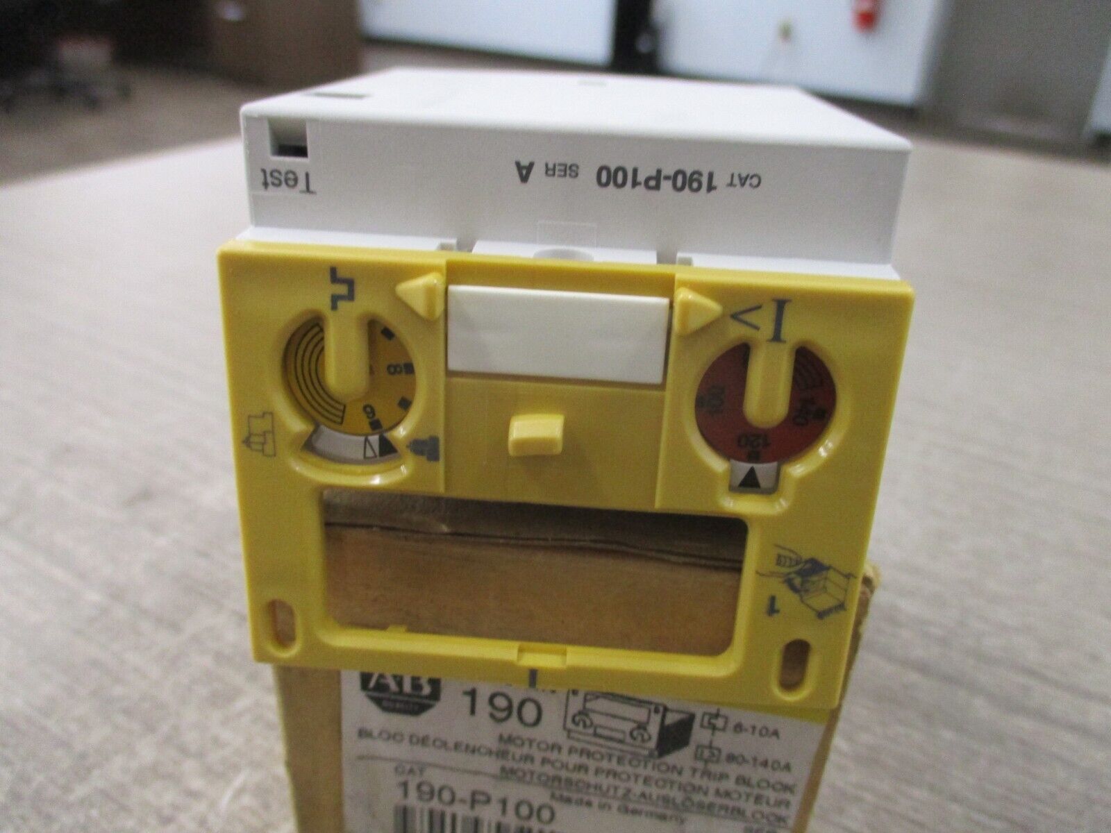 Allen-Bradley Motor Protection Trip Block 190-P100 Ser.A Trip: 6-10A New Surplus