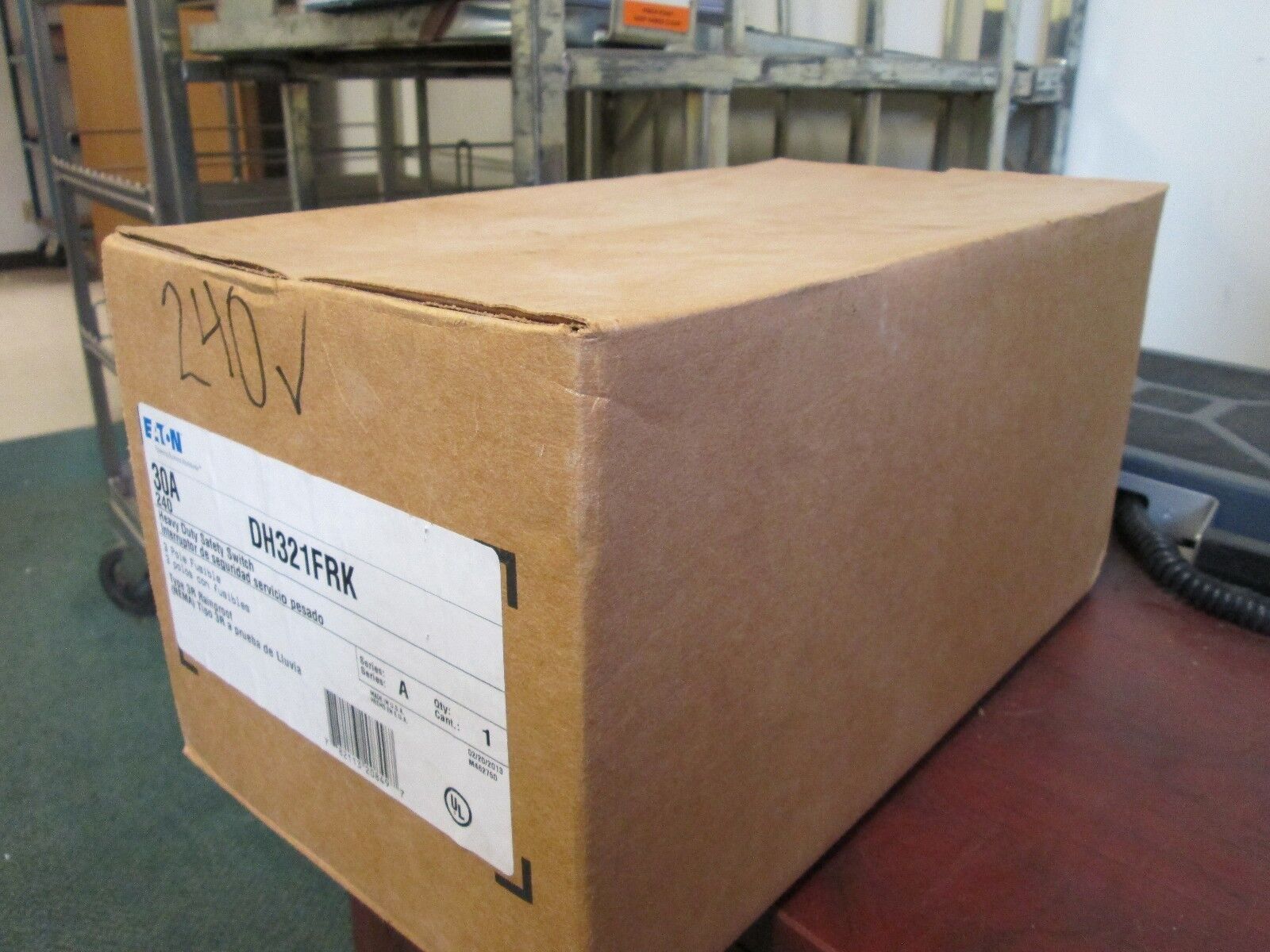 Cutler-Hammer Fusible Safety Switch DH321FRK 30A 240V 3P nema 3R Enclosure