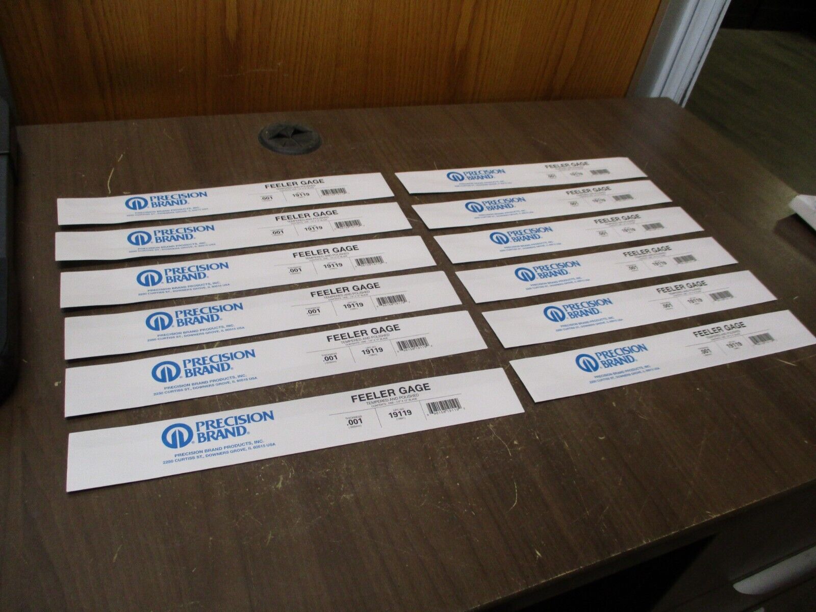 Precision Brand Feeler Gage 19120 Thickness: 0.001 *Box of 12* New Surplus